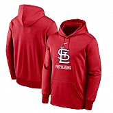 Men's St. Louis Cardinals Nike Red 2020 Postseason Collection Pullover Hoodie
